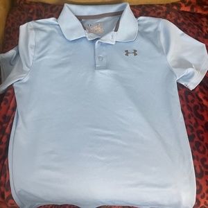 Under Armour Boys Golf Shirt blue